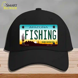 Fishing Arizona Novelty License Plate Hat Cotton / Black