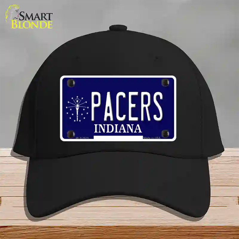 Pacers Indiana State Novelty License Plate Hat Cotton / Black