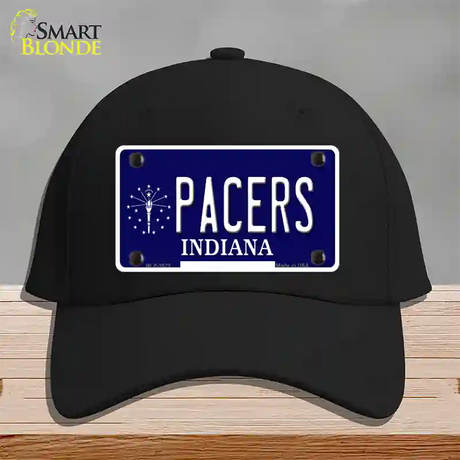 Pacers Indiana State Novelty License Plate Hat Cotton / Black