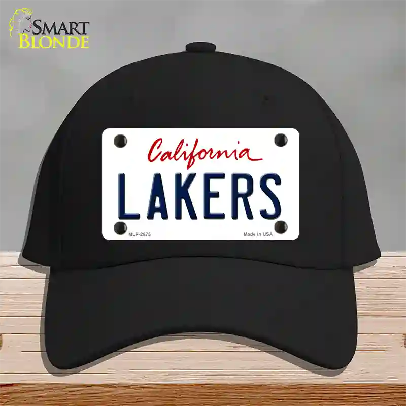 Lakers California State Novelty License Plate Hat Cotton / Black