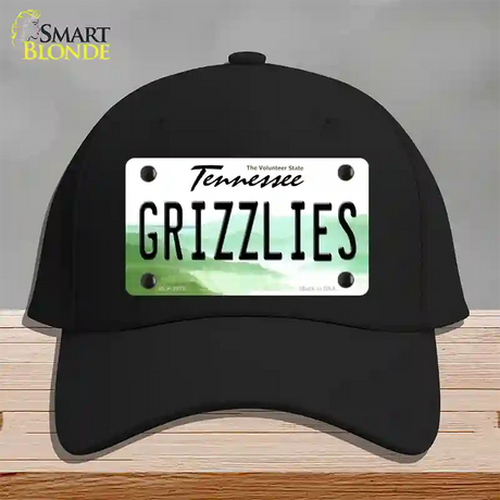 Grizzlies Tennessee State Novelty License Plate Hat Cotton / Black