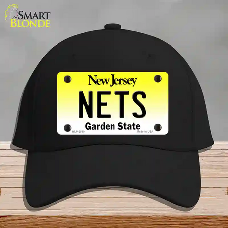 Nets New Jersey State Novelty License Plate Hat Cotton / Black