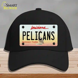 Pelicans Louisiana State Novelty License Plate Hat Cotton / Black