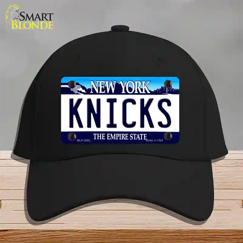 Knicks New York State Novelty License Plate Hat Cotton / Black