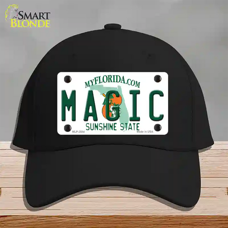 Magic Florida State Novelty License Plate Hat Cotton / Black