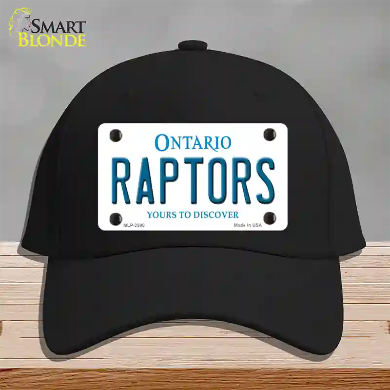 Raptors Ontario State Novelty License Plate Hat Cotton / Black