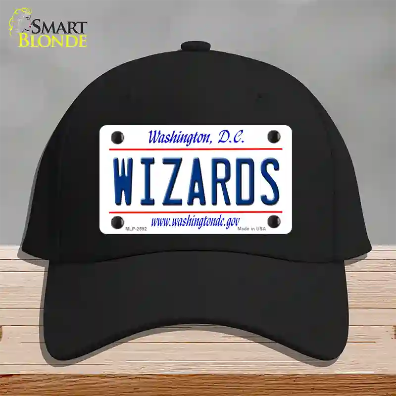 Wizards Washington DC State Novelty License Plate Hat Cotton / Black