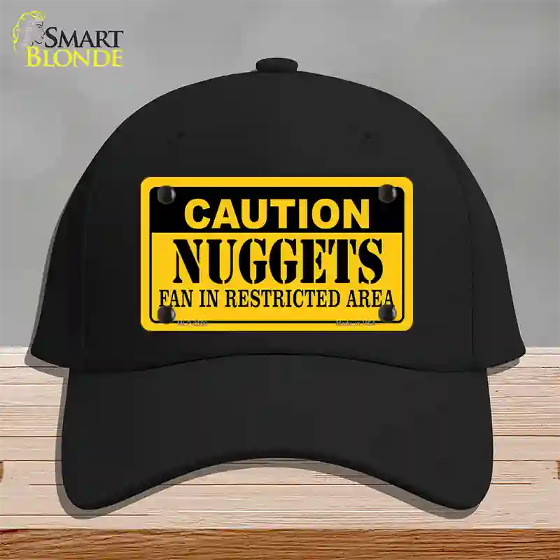 Caution Nuggets Fan Novelty License Plate Hat Cotton / Black