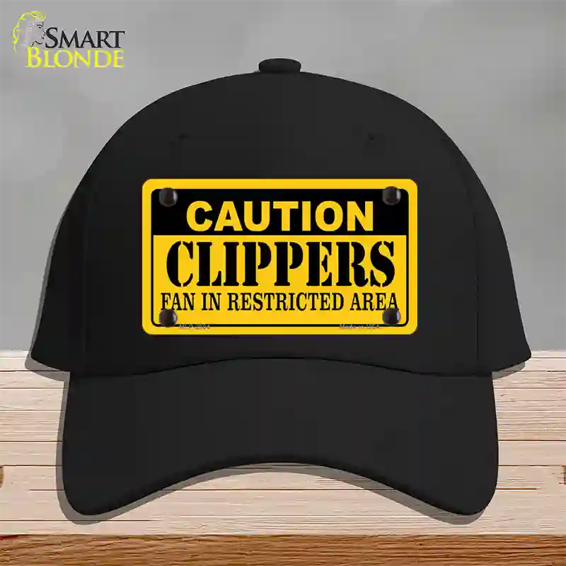 Caution Clippers Fan Novelty License Plate Hat Cotton / Black