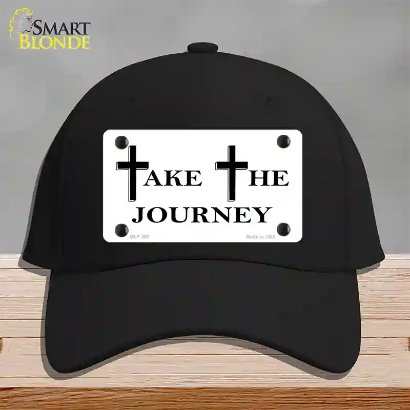 Take The Journey Vanity Novelty License Plate Hat Cotton / Black