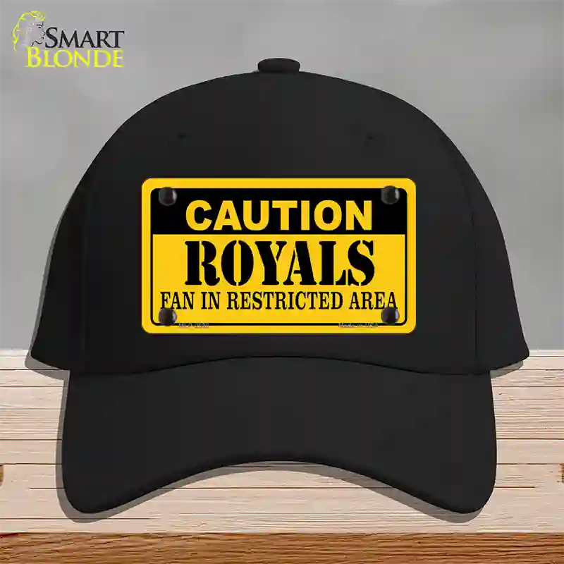 Caution Royals Fan Novelty License Plate Hat Cotton / Black