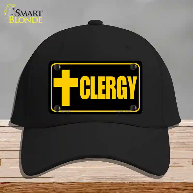 Clergy Vanity Novelty License Plate Hat Cotton / Black