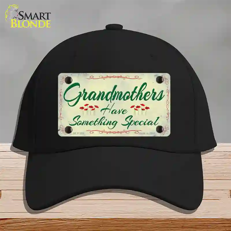 Grandmothers Something Special Novelty License Plate Hat Cotton / Black