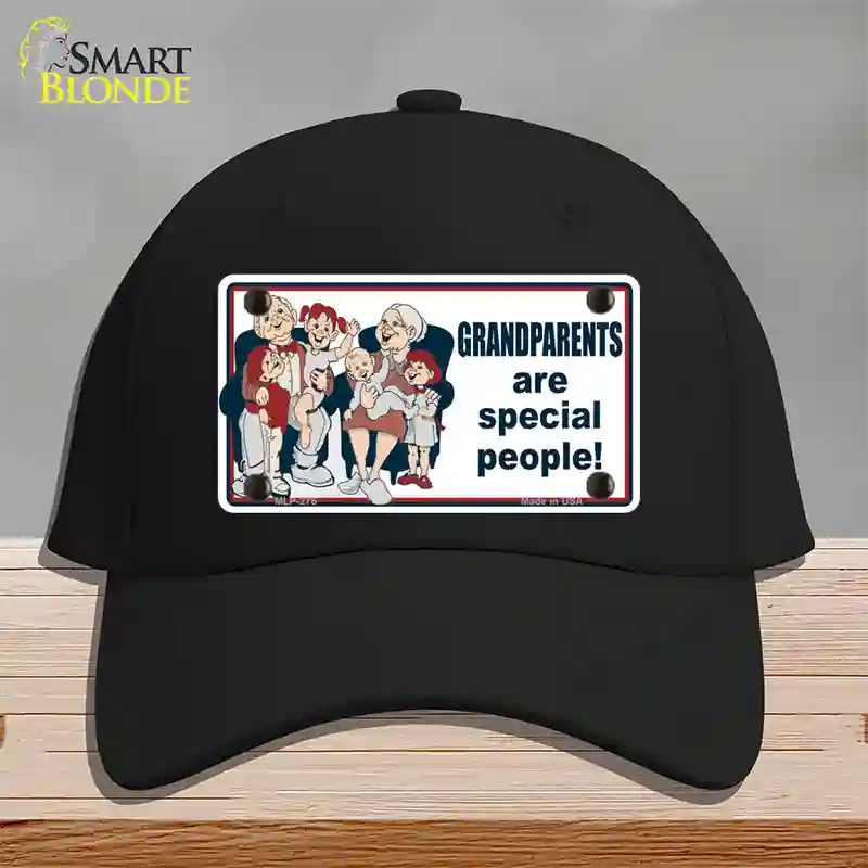 Grandparents Are Special People Novelty License Plate Hat Cotton / Black