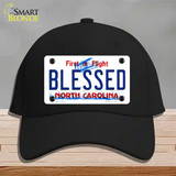Blessed North Carolina Novelty License Plate Hat Cotton / Black