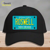 Roswell New Mexico Teal Novelty License Plate Hat Cotton / Black