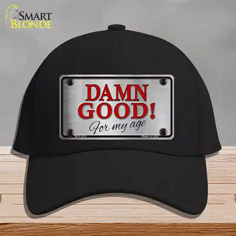 Damn Good Novelty License Plate Hat Cotton / Black