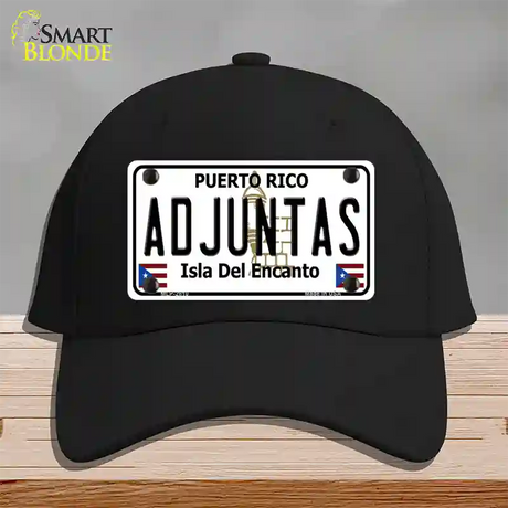 Adjuntas Novelty License Plate Hat Cotton / Black