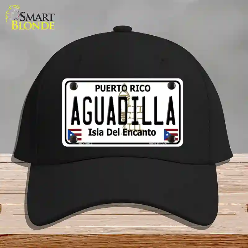 Aguadilla Puerto Rico Novelty License Plate Hat Cotton / Black