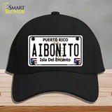 Aibonito Puerto Rico Novelty License Plate Hat Cotton / Black