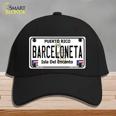 Barceloneta Novelty License Plate Hat Cotton / Black