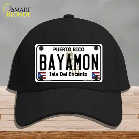 Bayamon Novelty License Plate Hat Cotton / Black