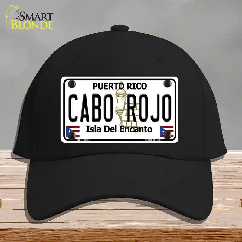 Cabo Rojo Novelty License Plate Hat Cotton / Black