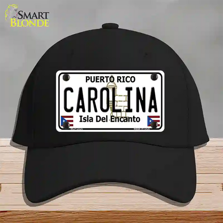 Carolina Novelty License Plate Hat Cotton / Black