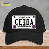 Ceiba Novelty License Plate Hat Cotton / Black