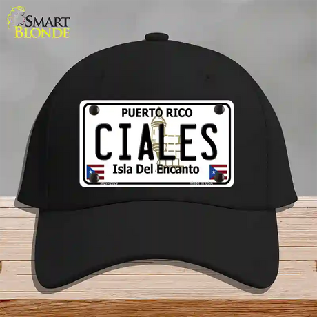 Ciales Novelty License Plate Hat Cotton / Black