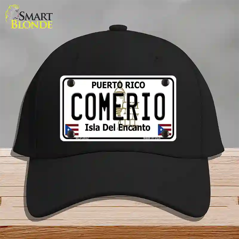 Comerio Novelty License Plate Hat Cotton / Black