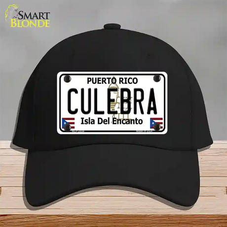 Culebra Novelty License Plate Hat Cotton / Black