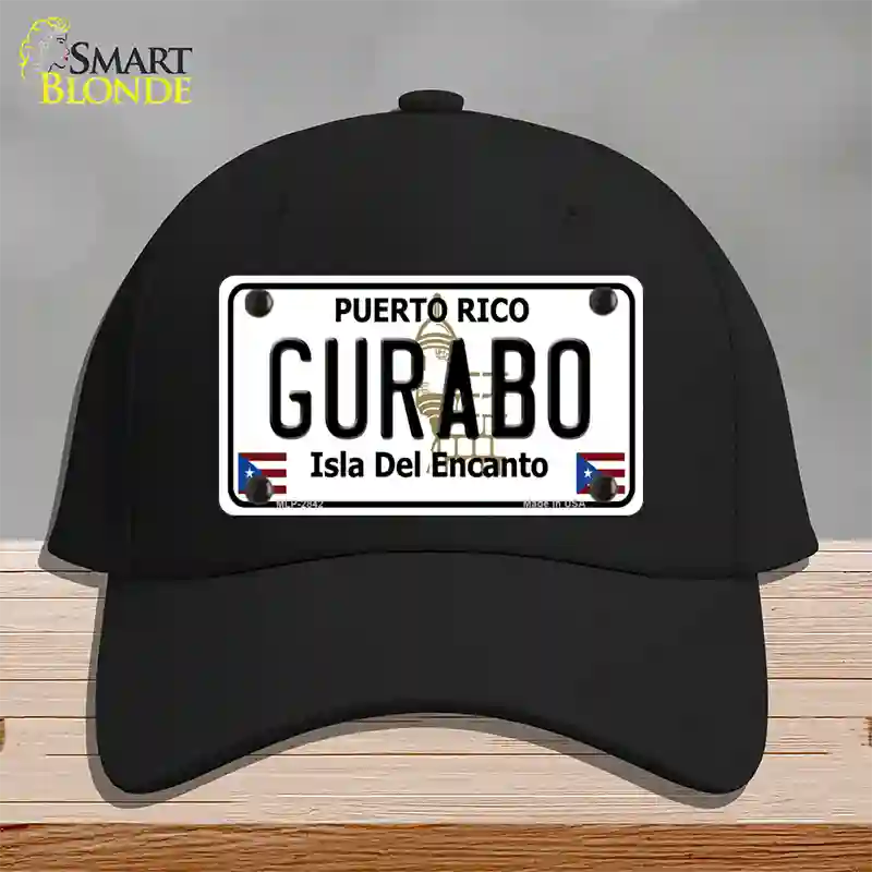 Gurabo Puerto Rico Novelty License Plate Hat Cotton / Black