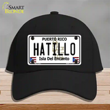 Hatillo Puerto Rico Novelty License Plate Hat Cotton / Black