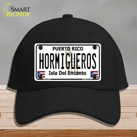 Hormiguesros Puerto Rico Novelty License Plate Hat Cotton / Black