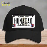 Humacao Puerto Rico Novelty License Plate Hat Cotton / Black