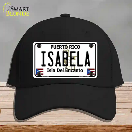 Isabela Puerto Rico Novelty License Plate Hat Cotton / Black