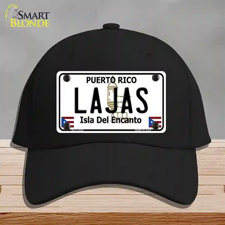 Lajas Puerto Rico Novelty License Plate Hat Cotton / Black