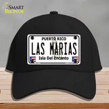 Las Marias Puerto Rico Novelty License Plate Hat Cotton / Black