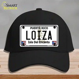 Loiza Puerto Rico Novelty License Plate Hat Cotton / Black