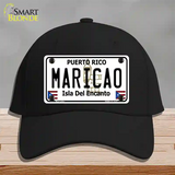 Maricao Puerto Rico Novelty License Plate Hat Cotton / Black