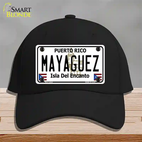 Mayaguez Puerto Rico Novelty License Plate Hat Cotton / Black