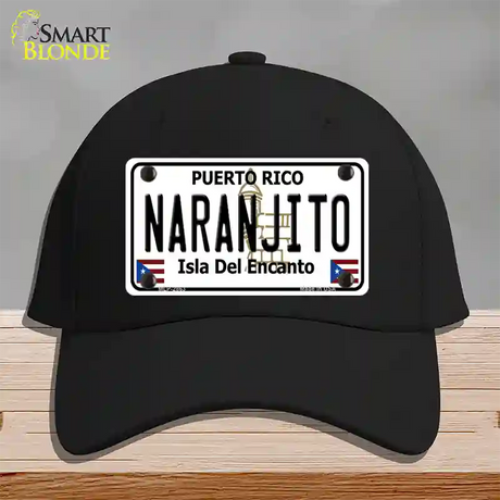 Naranjito Puerto Rico Novelty License Plate Hat Cotton / Black