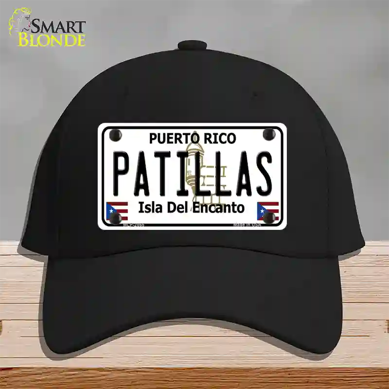 Patillas Puerto Rico Novelty License Plate Hat Cotton / Black