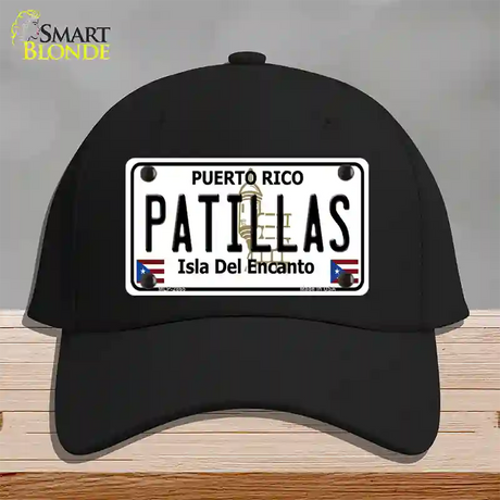 Patillas Puerto Rico Novelty License Plate Hat Cotton / Black