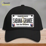 Sabana Grande Puerto Rico Novelty License Plate Hat Cotton / Black