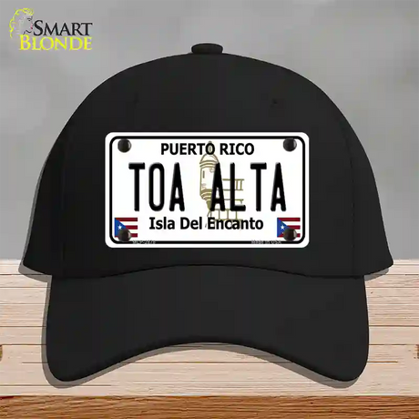 Toa Alta Puerto Rico Novelty License Plate Hat Cotton / Black