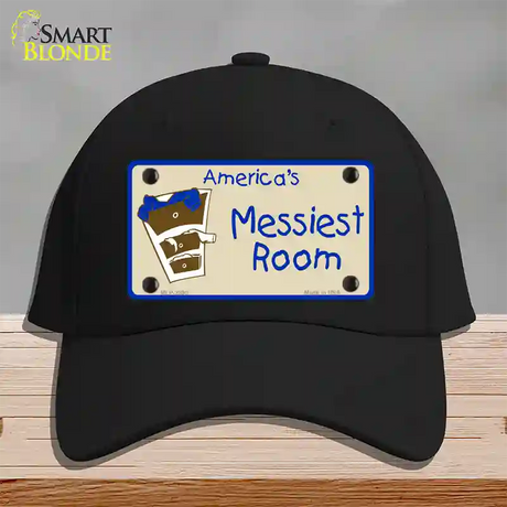 Americas Messiest Room Novelty License Plate Hat Cotton / Black