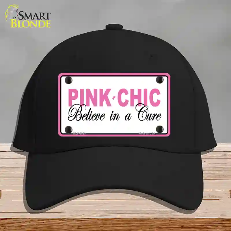 Pink Chic Novelty License Plate Hat Cotton / Black