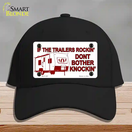 If Trailers Rockin Novelty License Plate Hat Cotton / Black